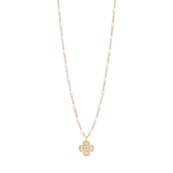 Collar Lucky Clover Oro Rosa Diamantes Gigi Clozeau