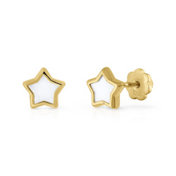 Pendientes Estrella Oro Amarillo Irantzuline