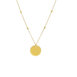 Collar Minimal Chic Personalizable Oro Amarillo Irantzuline