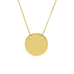 Collar Minimal Chic Personalizable Oro Amarillo Irantzuline