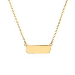 Collar Minimal Chic Personalizable Oro Amarillo Irantzuline