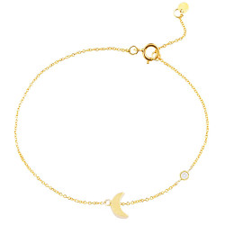 Pulsera Mykonos Luna Oro Amarillo Diamante Irantzuline