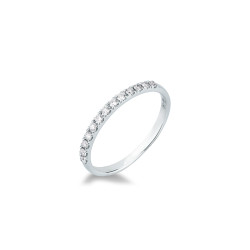 Anillo Oro Blanco Diamantes Irantzuline