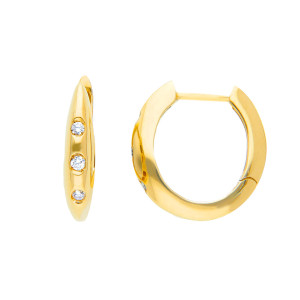 Pendientes Forever Oro Amarillo Diamantes Irantzuline