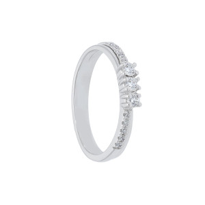 Anillo Emily Oro Blanco Diamantes Irantzuline