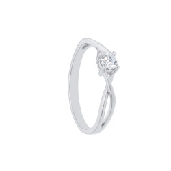 Anillo Emily Oro Blanco Diamantes Irantzuline