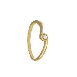 Anillo Emily Oro Amarillo Diamantes Irantzuline