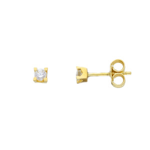 Pendientes Emily Oro Amarillo Diamantes Irantzuline