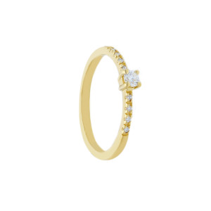 Anillo Emily Oro Amarillo Diamantes Irantzuline