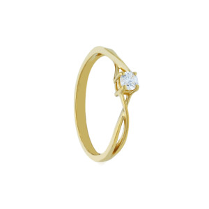 Anillo Emily Oro Amarillo Diamantes Irantzuline