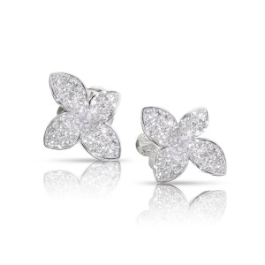 Pendientes Petit Garden Oro Blanco Diamantes PasqualeBruni