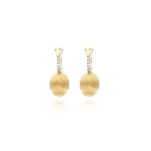 Pendientes Boules Oro Amarillo Diamantes Nanis