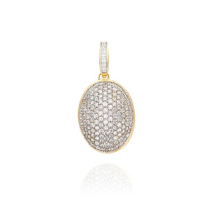 Colgante Boules Oro Amarillo Diamantes Nanis